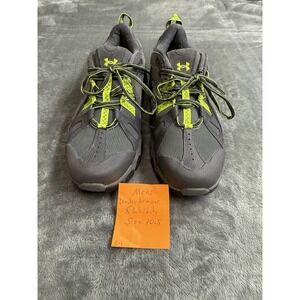 Under Armour Men's Stability Shoes Gray/Yellow Size 10.5 Hiking Style